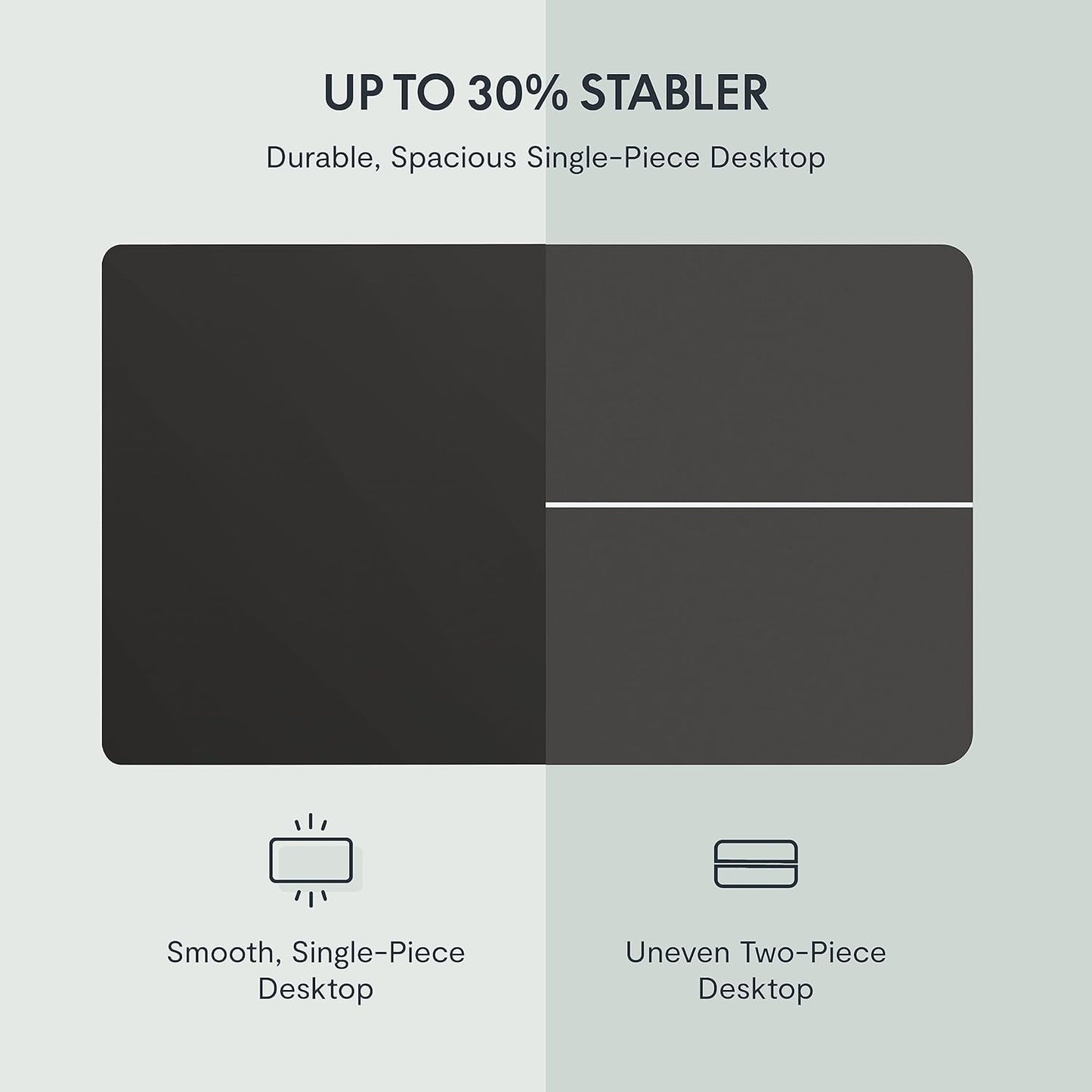 FLEXISPOT EN1 Whole-Piece Standing Desk 40 x 24 Inches Electric Height Adjustable Small Desk for Home Office (Black Frame + 40 in Black Top)