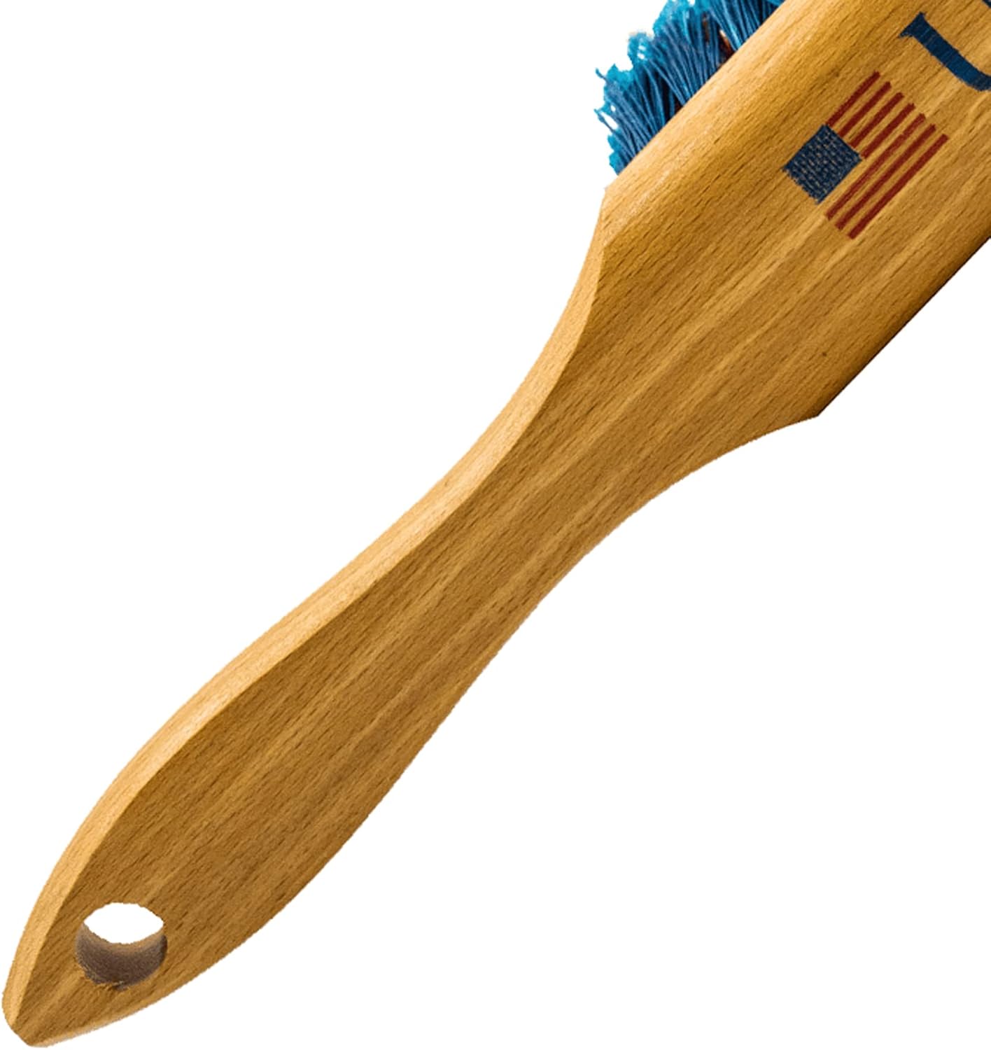 8 Inch USA Bench Broom, Counter Brush, Chemical Resistance Bristles, Two Coats of Premium Wood Lacquer, American Hardwood Handle, Wood Working Brush, Soft Fine Dust Bristles,100 Percent Made in USA