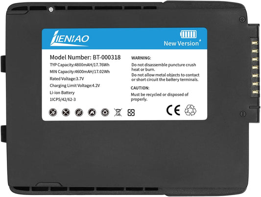 20 Pack for Zebra Scanner Battery TC77 BT-000318 [New Version 4800mAh] for Zebra TC77 Battery TC70 TC70x TC72 TC75 TC75x TC700H TC700K TC77HL TC720L Barcode Scanner BT-000318-01