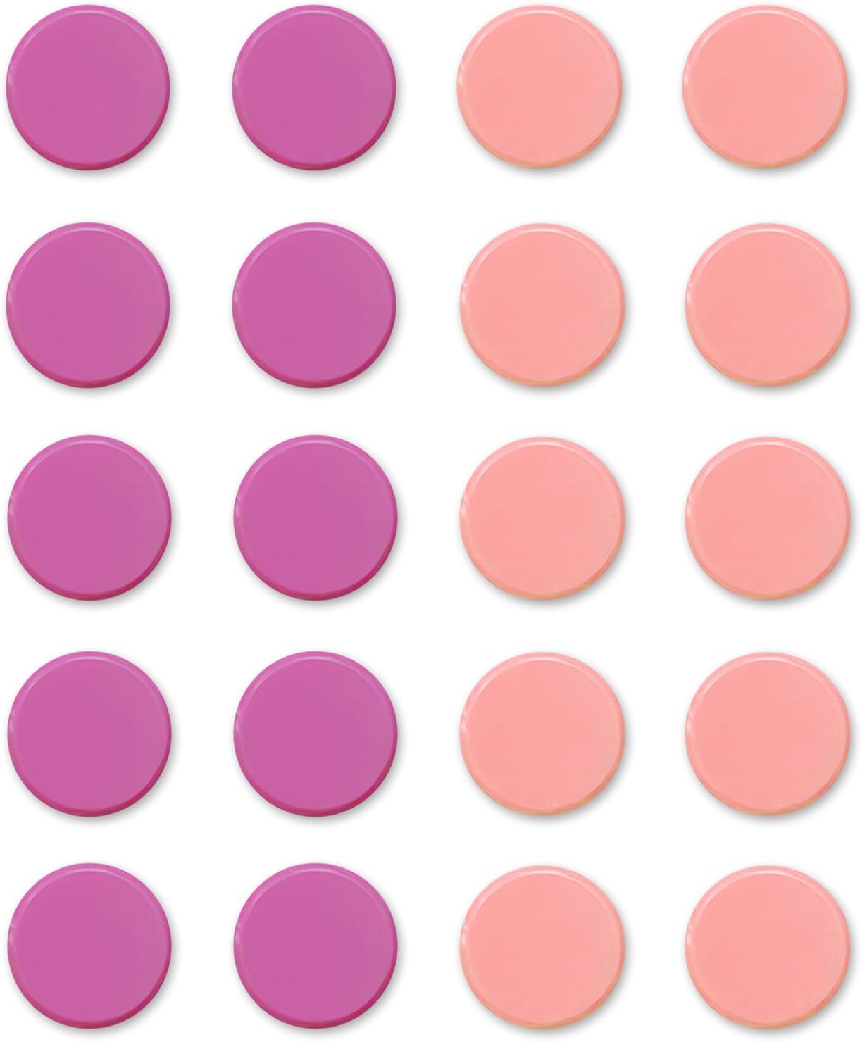 Qualsen Fridge Magnets, 20pcs Mini Cute Magnets for Fridge, Whiteboard, Locker, Kitchen, Office (Pink Tones)