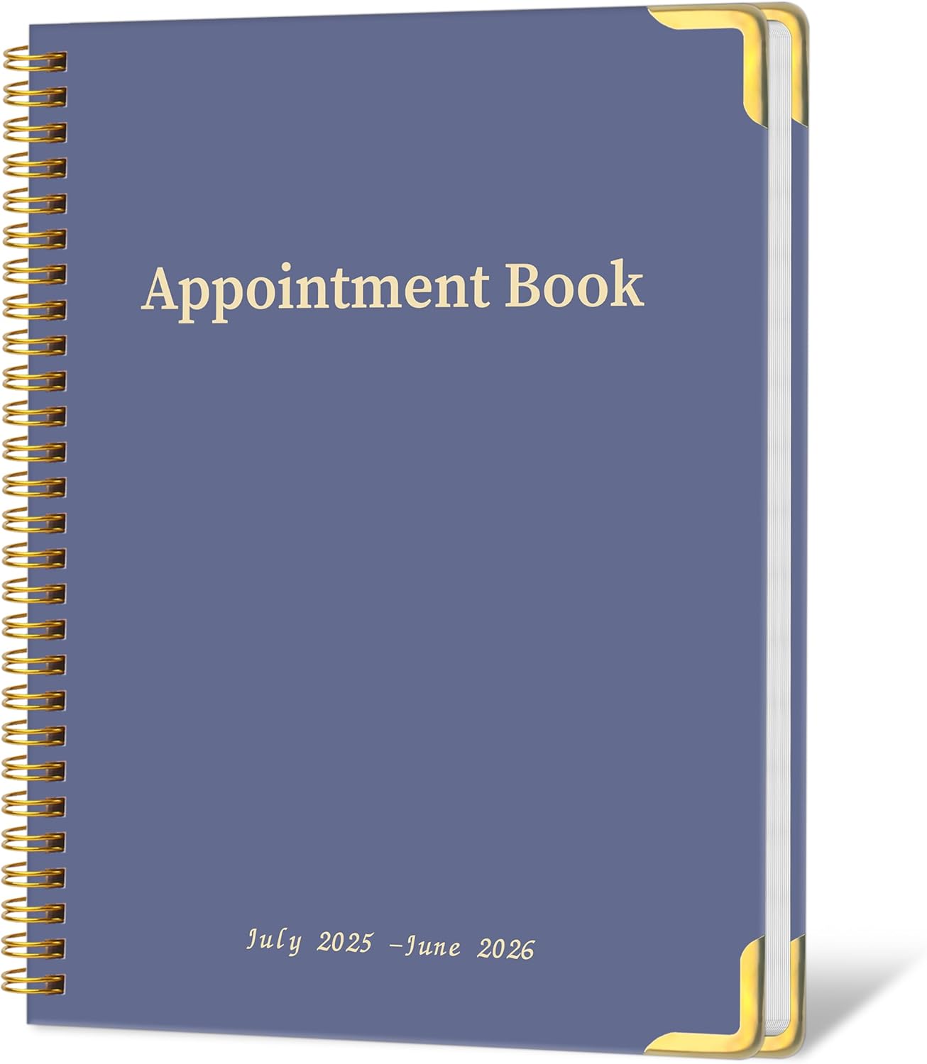 Appointment Book/Planner 2025-2026 - Daily Hourly Schedule Planner from 7am - 10 pm, Weekly & Monthly Hourly Appointment Book Calendar from July 2025 - June 2026, 9" x 11" -Purple