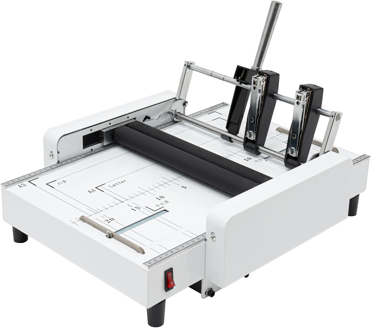 Booklet Folding Binding Machine, A3 110V Paper Folding Machine 2 in 1 Multifunctional Automatic Book Maker Stapling for Schools Print Stores Offices & Factory