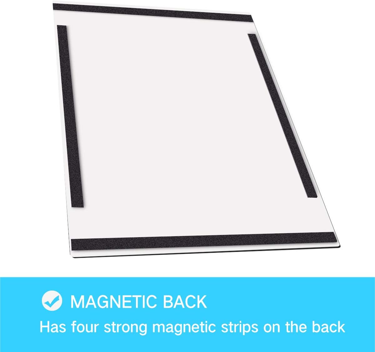 Document Sign Holder Pockets with Magnetic Back, Plastic Poster Picture Notice Display Frame for Fridge/Whiteboard/Chalkboard/Cabinet, 8.5 x 11.6 Inches, Silver, 6 Pcs