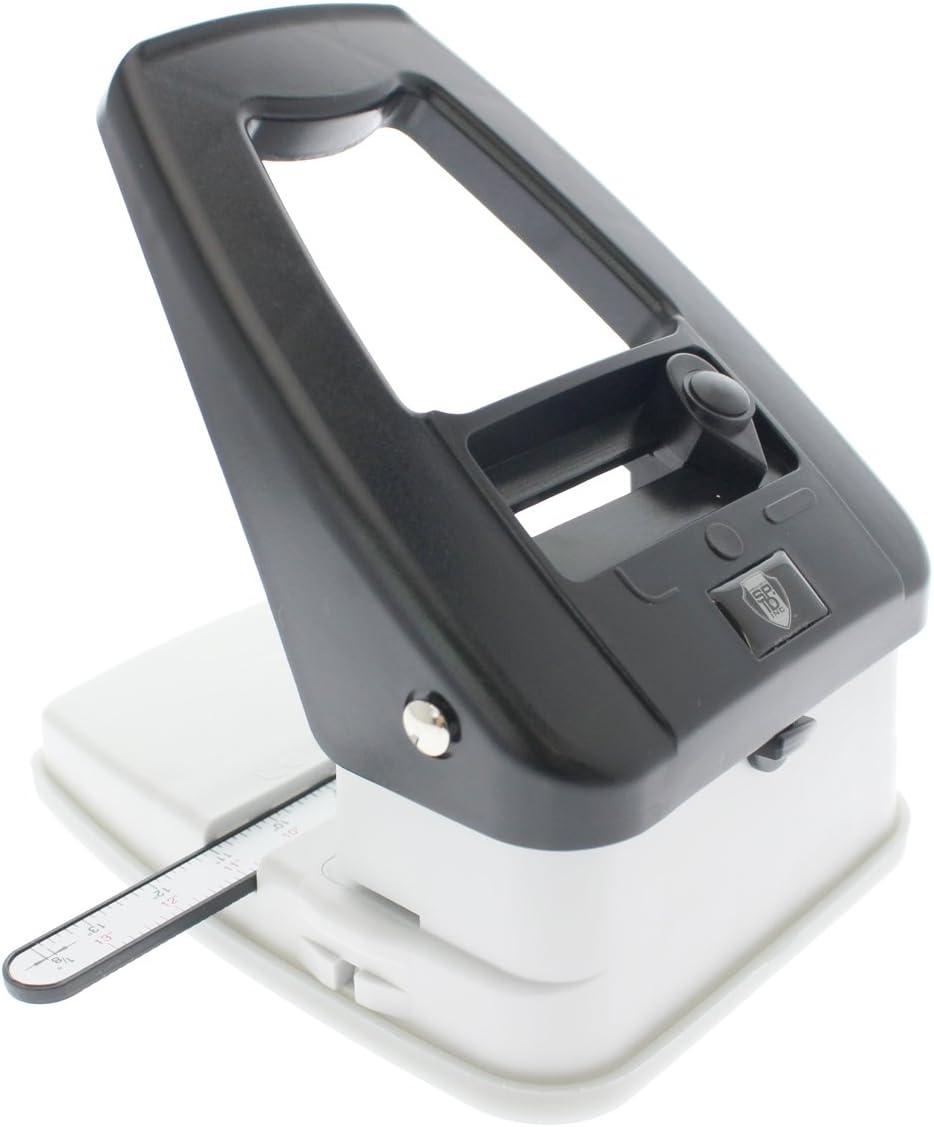 Desktop ID Card Hole Punch Tool for Name Badges - Three in One Slot Puncher with Guide (Slot Hole, Round Hole, Corner Rounder)