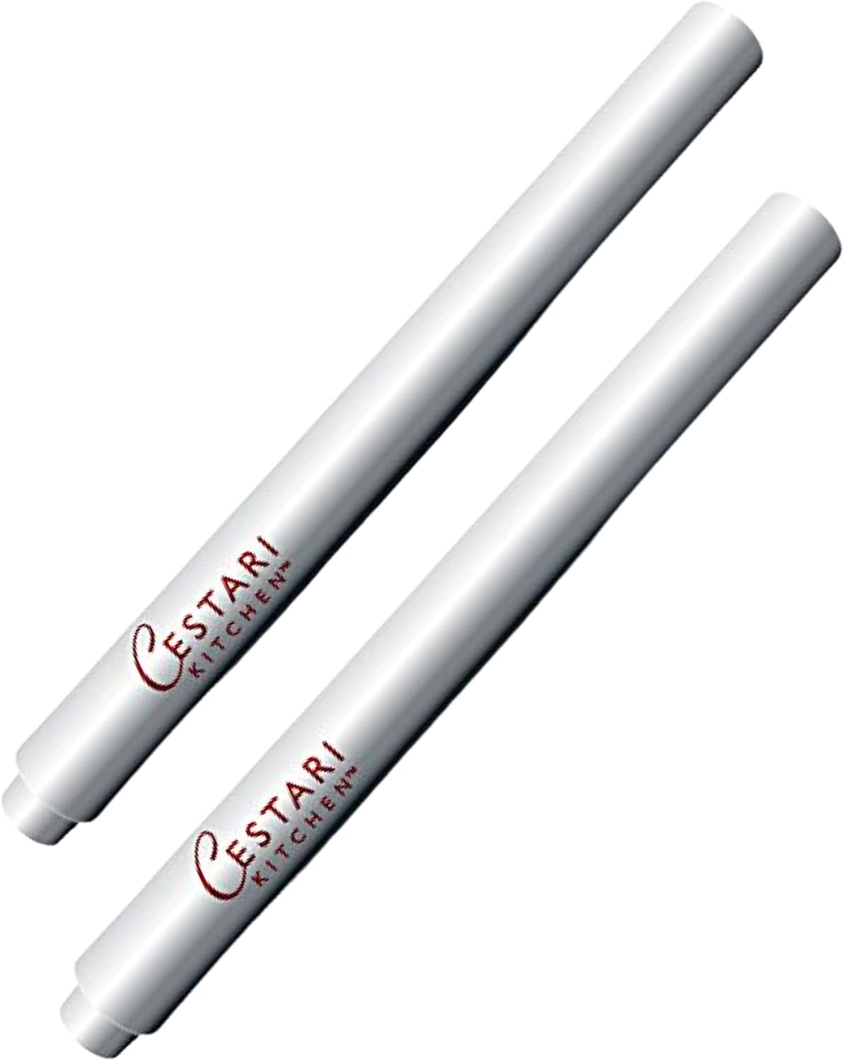 Cestari Chalk Pen Set | Bold White Liquid Chalk Marker with 2mm Fine Tip for Writing and Drawing | Erasable Chalkboard Label Chalk Paint Pen | Organizing, Parties, Spices, Weddings, Crafts | 2 pack