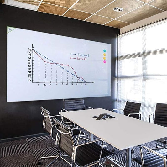 Magnetic Whiteboard Contact Paper for Wall 36 x 24 inches, Magnetic Dry Erase White Board Sticker with Non-Adhesive Backing for Office Home School