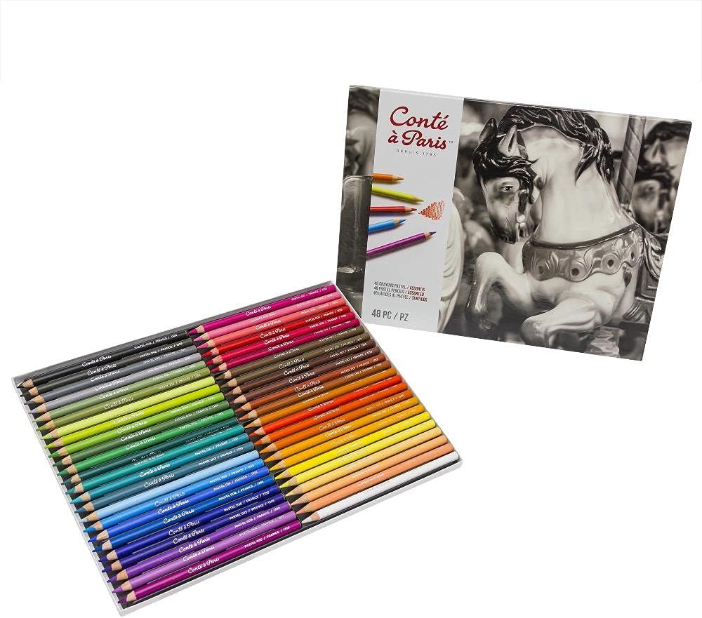 Conté à Paris 48 Count Assorted Pastel Pencils