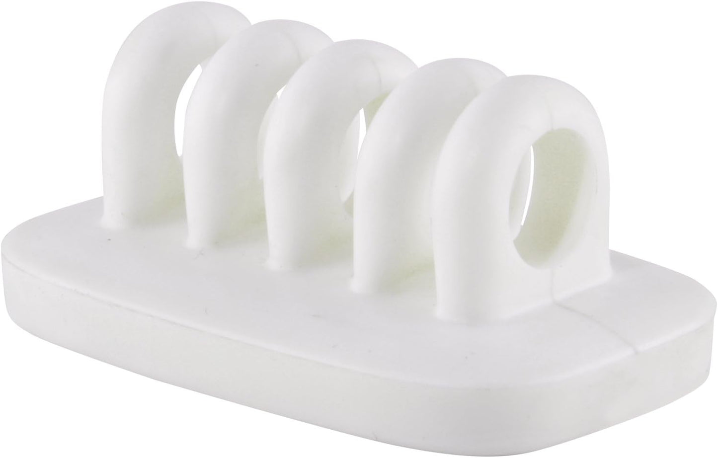 Cable Clip Holder Weighted Desktop Cord Management Fixture (White)