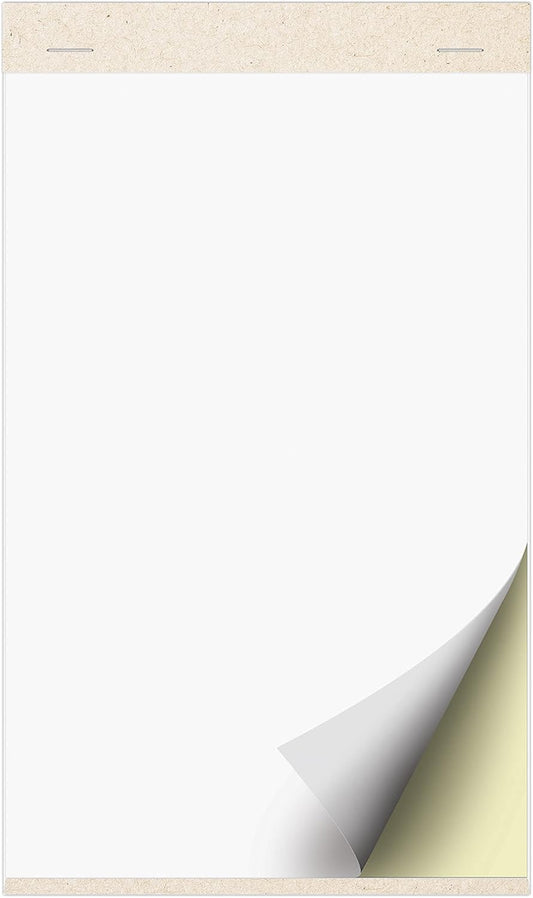 321Done Blank 2-Part Carbonless Notebook with Cover, 5.5x8.5 - Made in USA, Carbon Copy Notes, Sketchbook, Memo Notepad, Small Business Order Pad - 50 White/Yellow Sets
