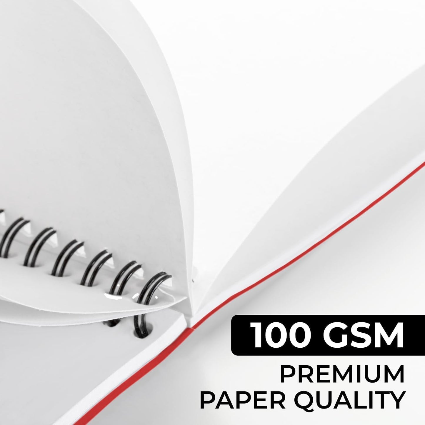 Blank Spiral Notebook, 6 Pack, 5.8 x 8.3, 120 Pages (60 Sheets), 100 GSM Unlined Drawing Notebooks, Assorted A5 Journals, No-Bleed, Sketching, Note Taking, Blank Journals for Office & School