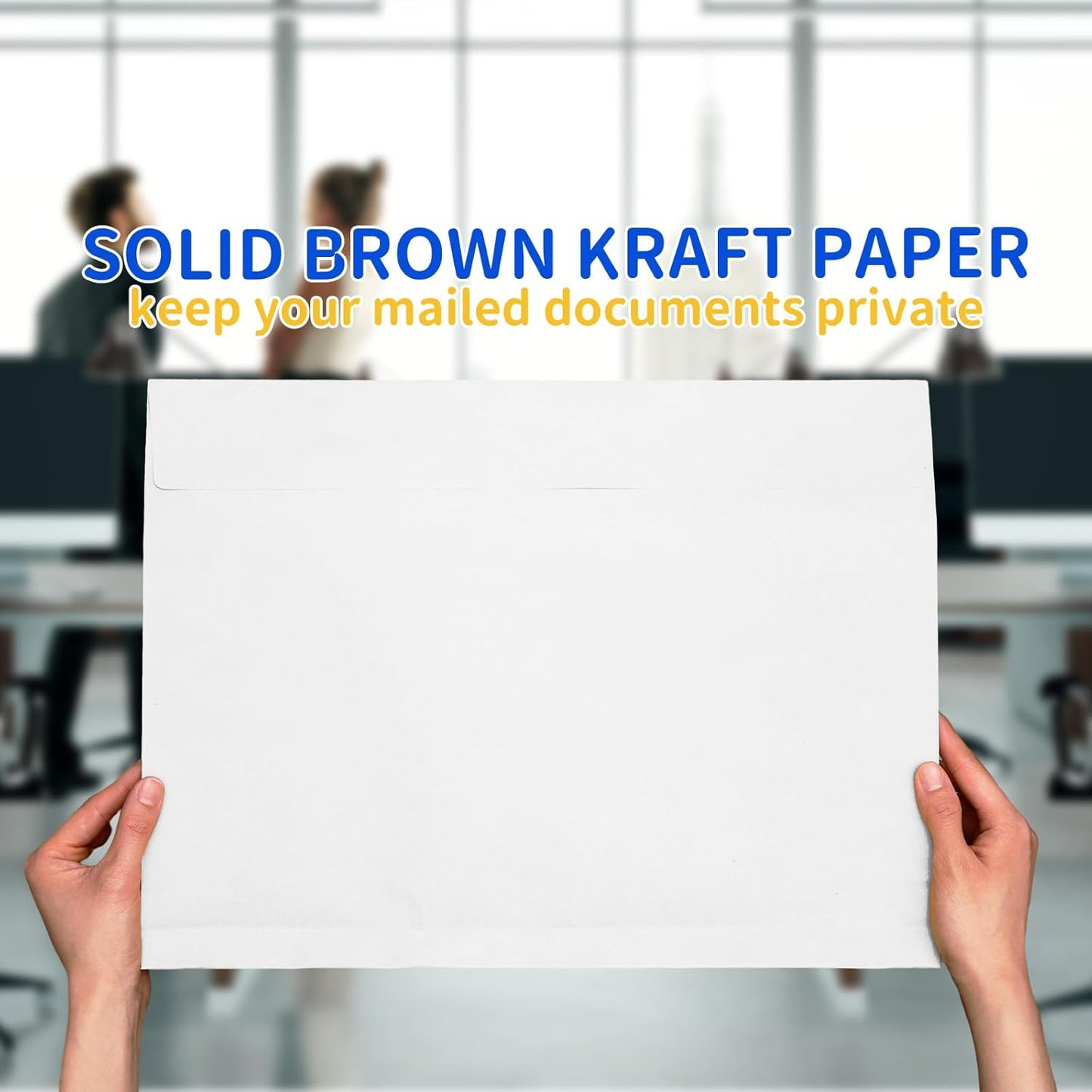 20 Pcs 12 x 16 x 1.6 Inch Large Expandable Catalog Envelopes Manilla Kraft Peel and Seal Envelopes Light Large Mailing for Office Home Documents Magazines Photos Storage Organizing (White)