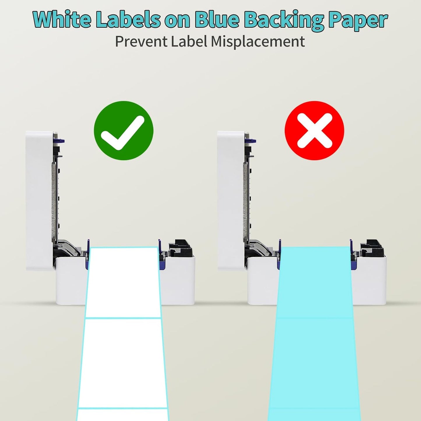 FungLam Direct Thermal Shipping Labels - 4x6 Thermal Labels Fanfold - Perforated and Strong Adhesive - 20000 Labels (1000 Labels per Stack, 20 Stacks)