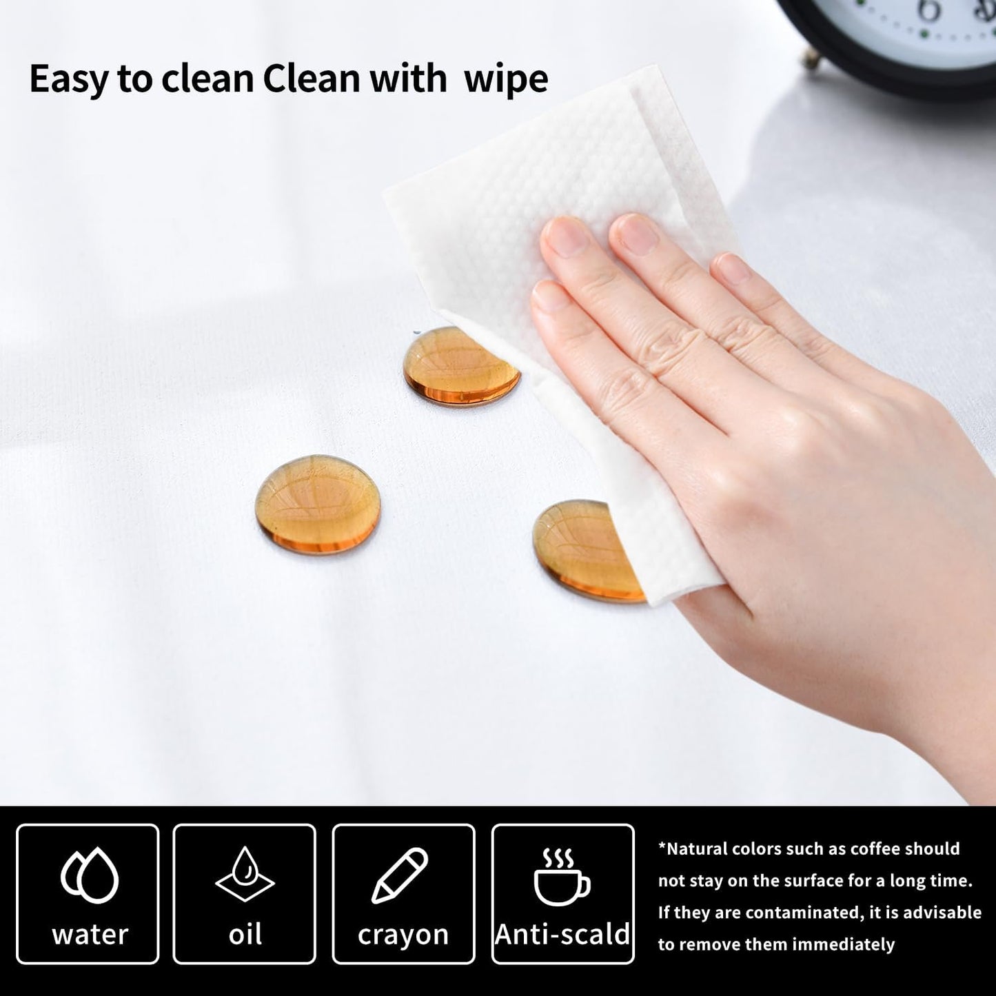 Clear Desk Mat, Non-Slip PVC Desk Protector Mat with Round Edge, Heat Resistant & Waterproof Clear Desk Writing Mat for Home and Office (31.5''*15.7'')