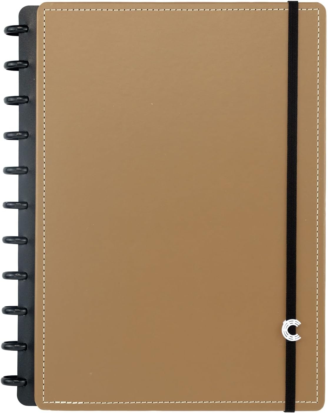Discbound Premium - Plan, Organize, Customize, and Create with Ease. For Work Meetings, School, Journal, or Daily Use (CARAMEL, LARGE 7.87 x 10.82 in)