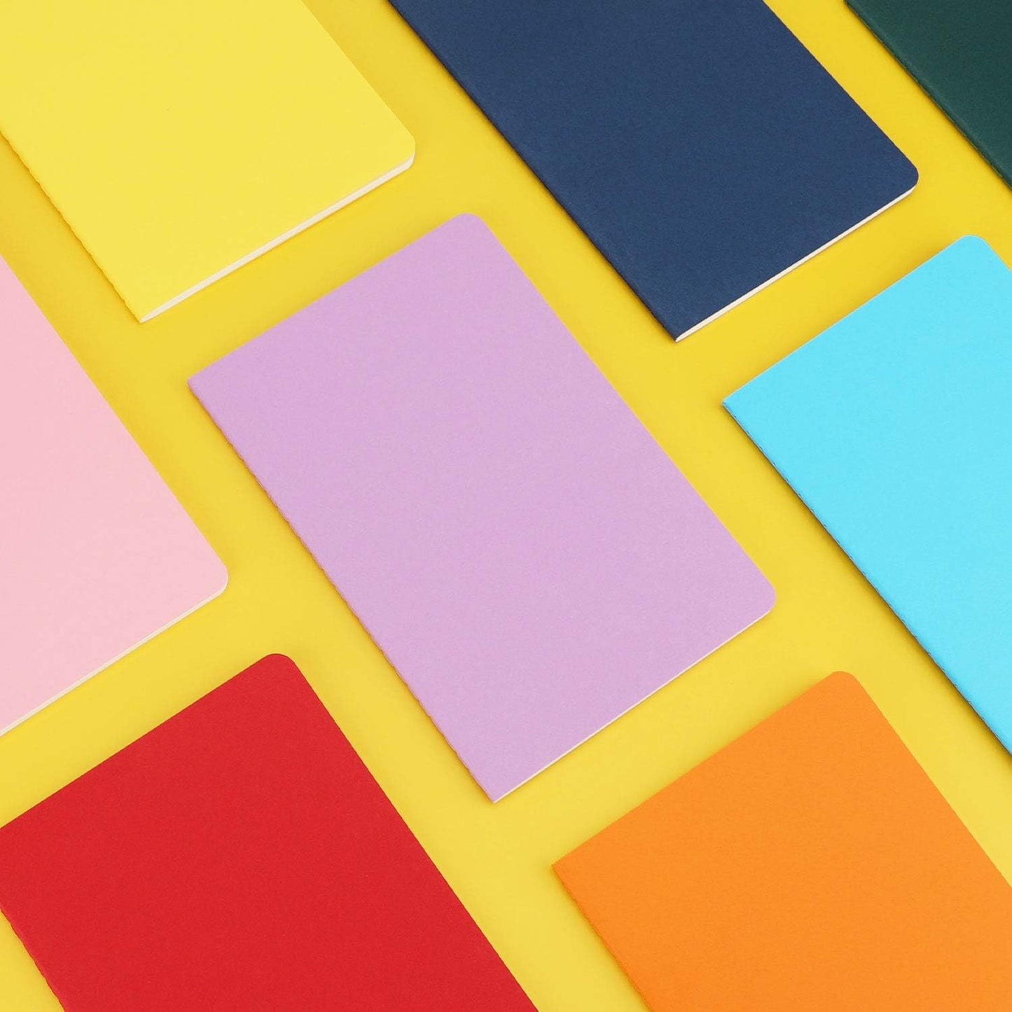 EUSOAR Subject Notebooks, A5 24 Packs 5.5" x 8.2" Soft Cover Lined Notebooks Journal, Drawing Notebook Notepad Sketchbook, Students Office Subject Diary Notebooks Journal 60 Lined Pages/30 Sheets