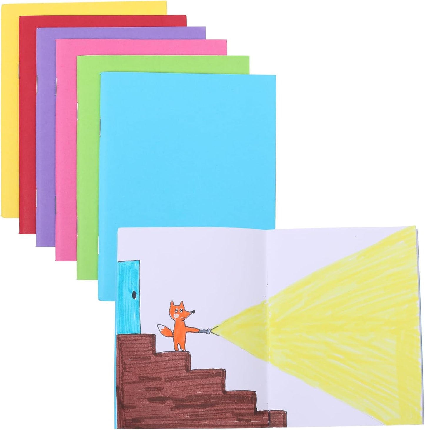 36 Pack Blank Books for Kids to Write Stories, Mini Notebook Bulk Small Unlined Journals for Arts & Crafts,Drawing, Sketching, 24 Sheets/48 Pages (Colorful Covers, 4.3 x 5.6 In)