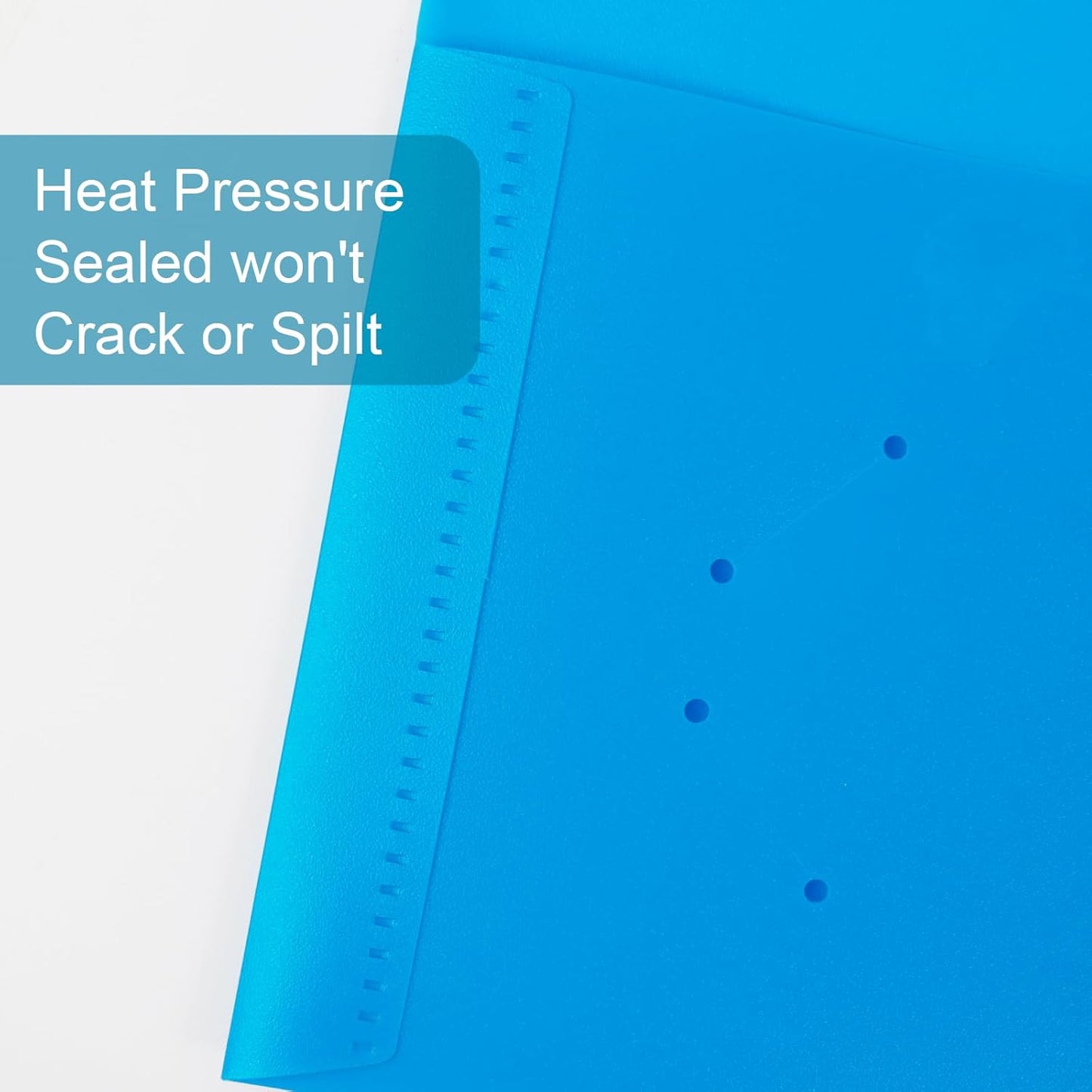 Plastic Folders with Pockets,2-Pocket Poly Folders Holds 8-1/2" x 11" Paper for School/Office/Home (Lake Blue, 60-Pack)