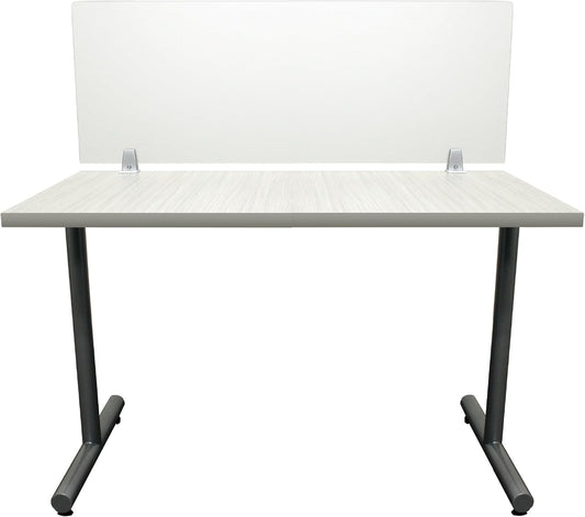 OBEX Frosted Acrylic Desk Mounted Privacy Panel, 18" x 72", Frosted