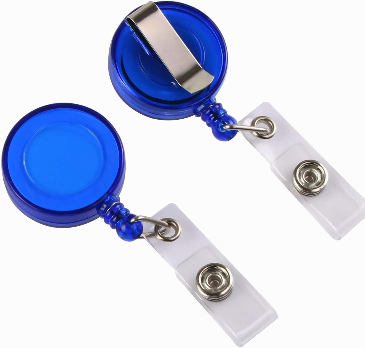 JANYUN 30 Pcs Retractable Badge Reel, ID Badge Holder Retractable Clip for Nurse Doctor Teachers Students Office Workers Hanging ID Card Name Key Chain