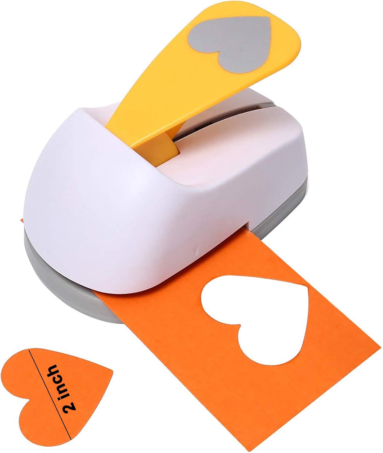 Craft Lever Punch 2 inch Heart Paper Punch Professional Tool for Valentine's Day Paper Crafting DIY Projects，Gifts，Stationery，Education，Greeting Cards Arts Fun Projects