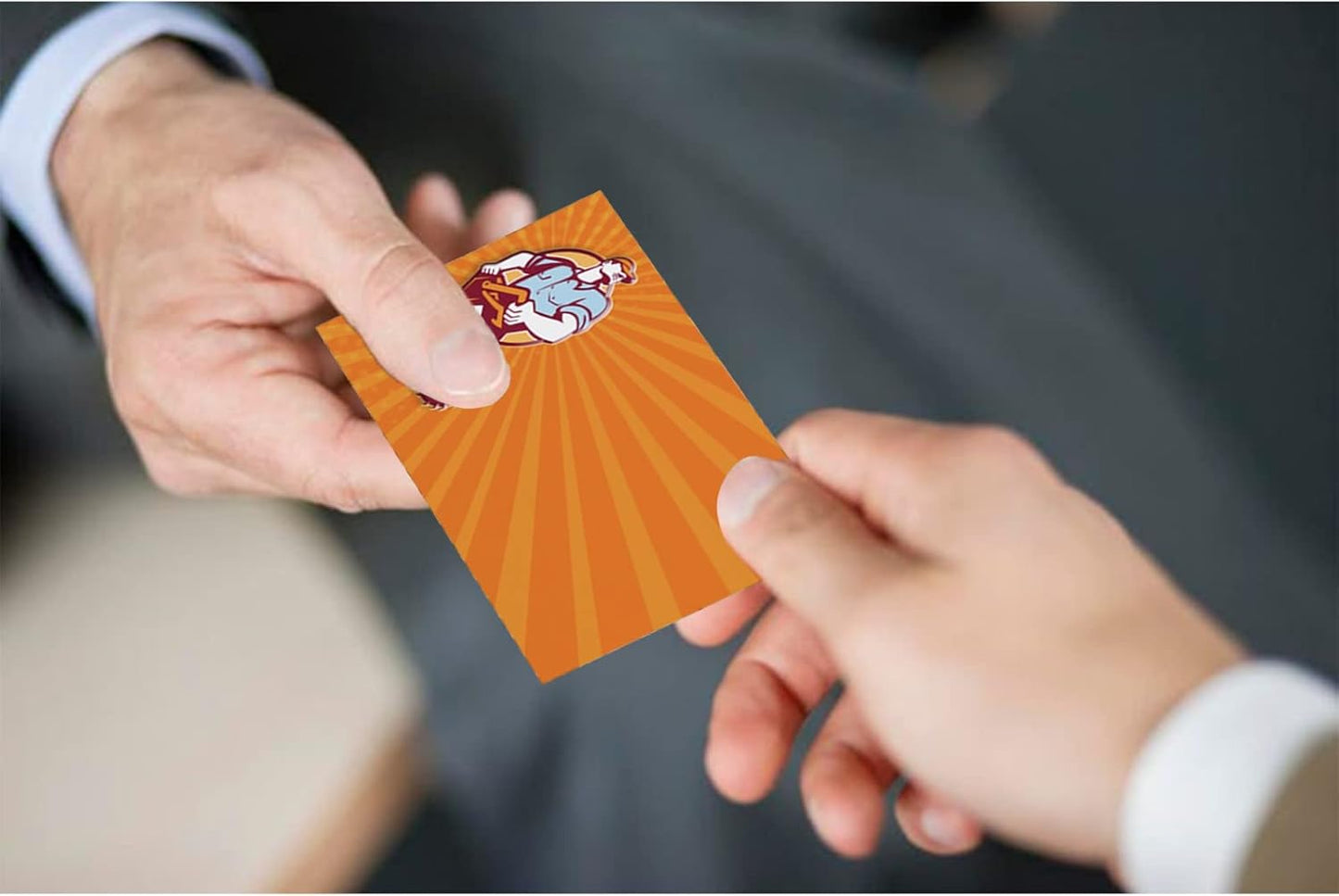 Custom Business Cards Personalized Business Cards for Small Business 300gsm Matte Paper Front & Back Sides Printed 3.5" x 2" - Chainsaw Template