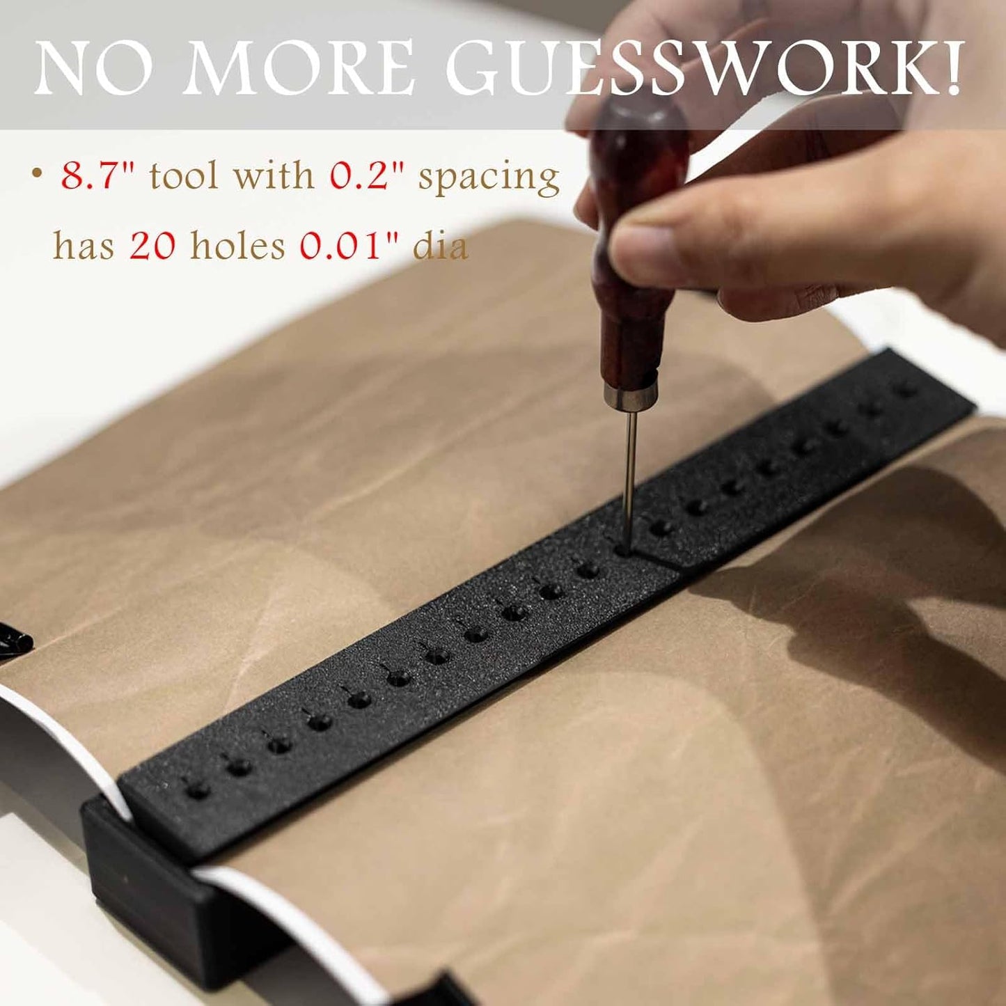 ARSTBETY Complete Bookbinding Kits for Beginners, Book Binding Starter Tool Supplies with Signature Punch Guide, Awl, 100ft Wax Thread, 7 Needles and Clips Thimble Ring