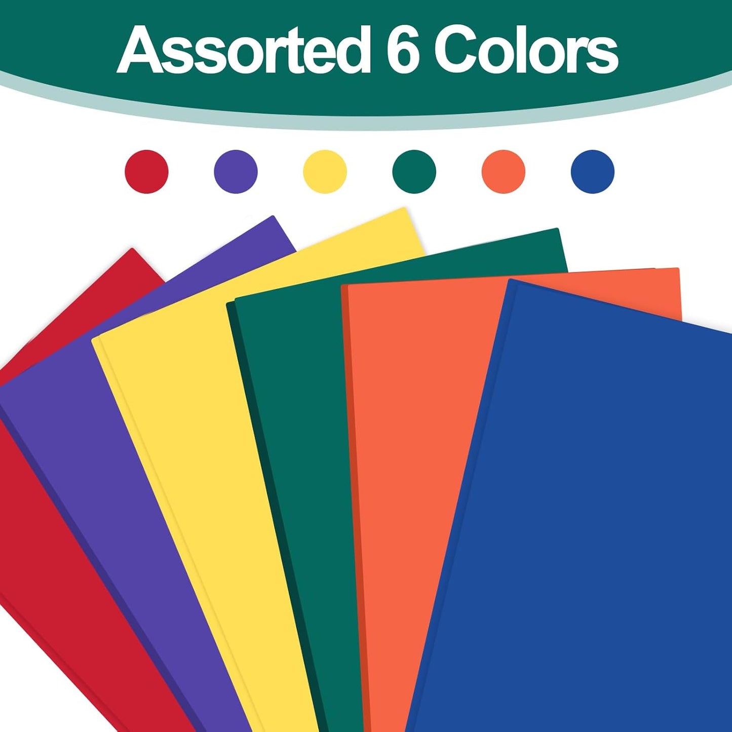 Two Pocket Folders with Prongs, LAYZZ 60 Pack Poly Plastic Folders, Heavy Duty Plastic Folders with Pockets and Prongs, Letter Size, 6 Colors, for Offices and Schools