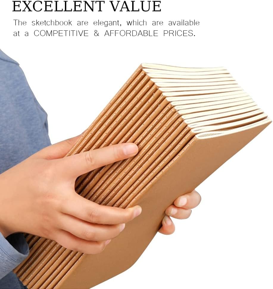 Bulk A5 Journal Notebook, Kraft Cover 60 Pages Lined Paper Journal for Traveler, Notes, Memo - Bulk Journals Sewn Brown Notebook for School Supplies, Office Supplie (line 60pages, 30pack)