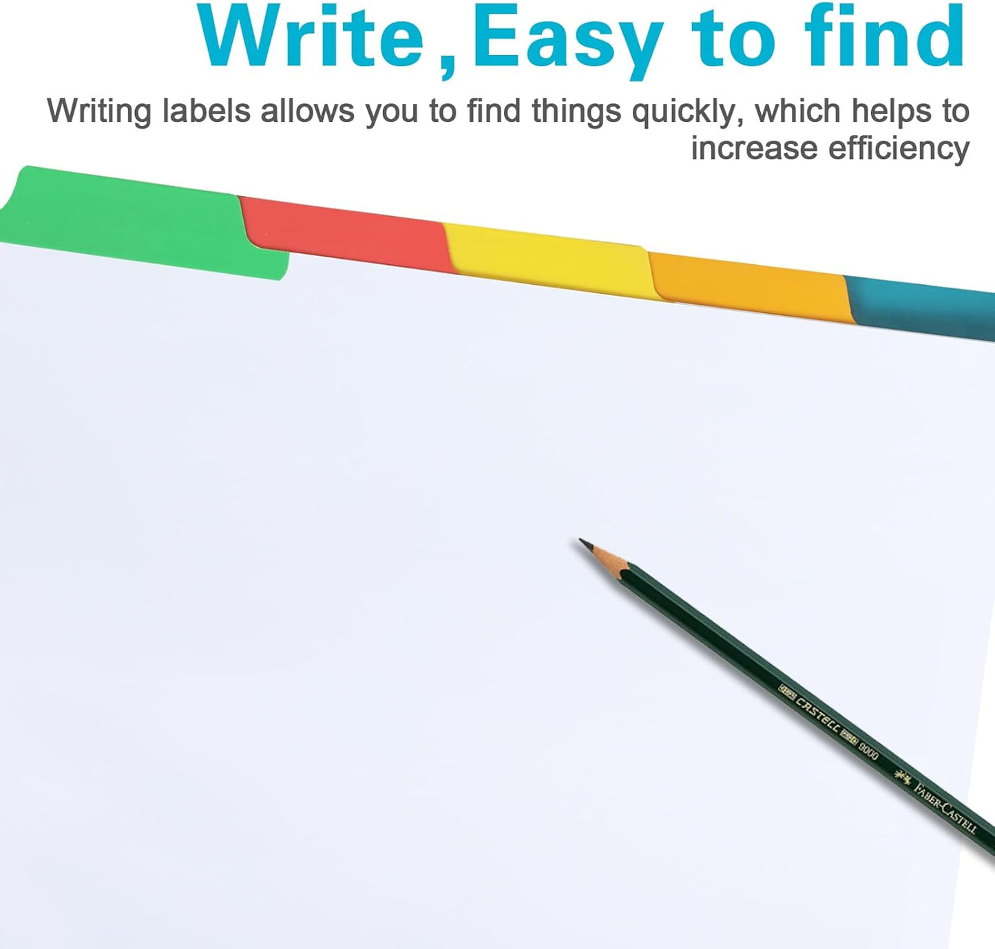 Binder Divider, PANDRI 120 Pack Binder Index White Dividers with 5 Tabs, Letter Size Paper Binder Divider for School Office Home Business