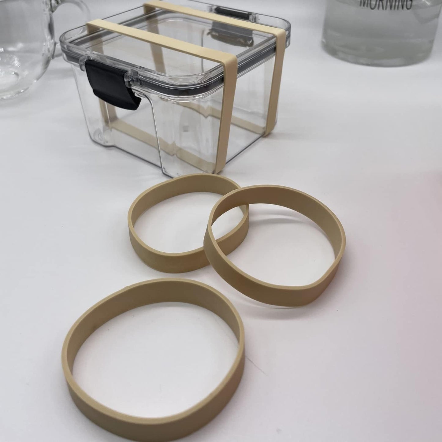 AMUU Rubber Bands Size #84 Tactical Elastics Bands 50 Pack Wide Thick Rubber Bands for Office Supplies File Small (3-1/2" x 1/2'')