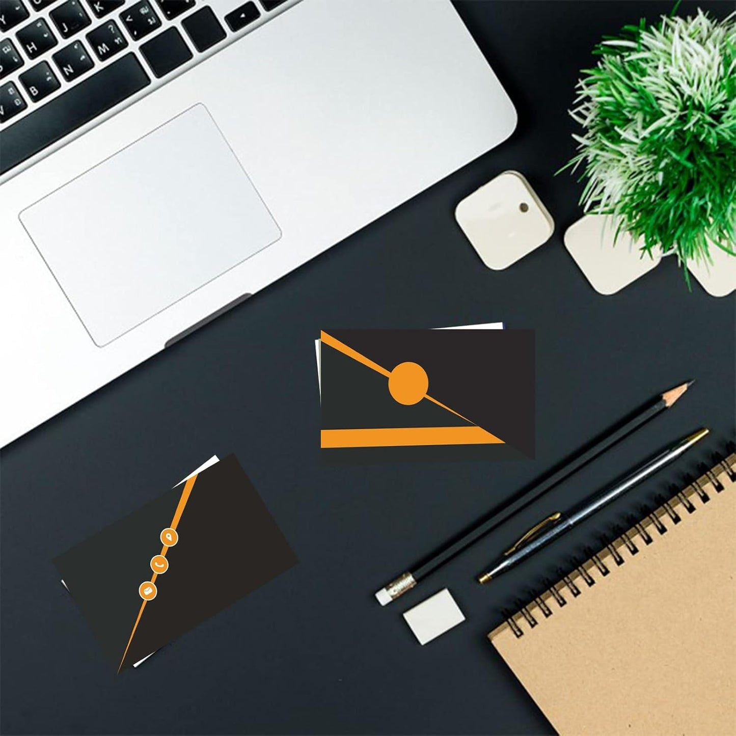 Custom Business Cards Personalized Business Cards for Small Business 300gsm Matte Paper Front & Back Sides Printed 3.5" x 2" - General Template