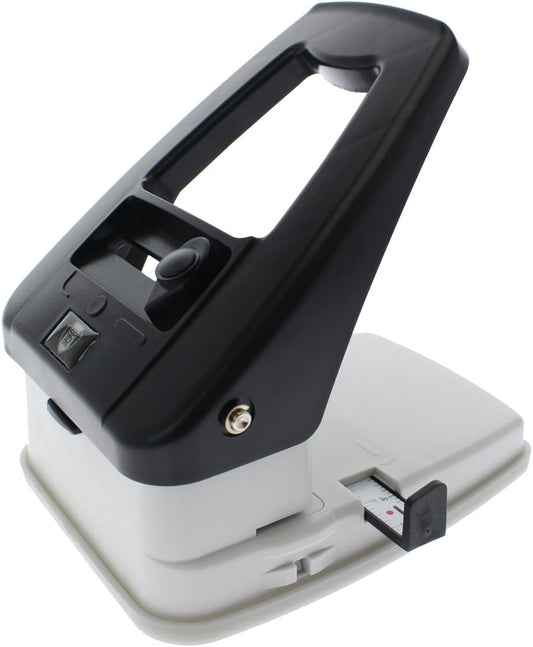 Desktop ID Card Hole Punch Tool for Name Badges - Three in One Slot Puncher with Guide (Slot Hole, Round Hole, Corner Rounder)