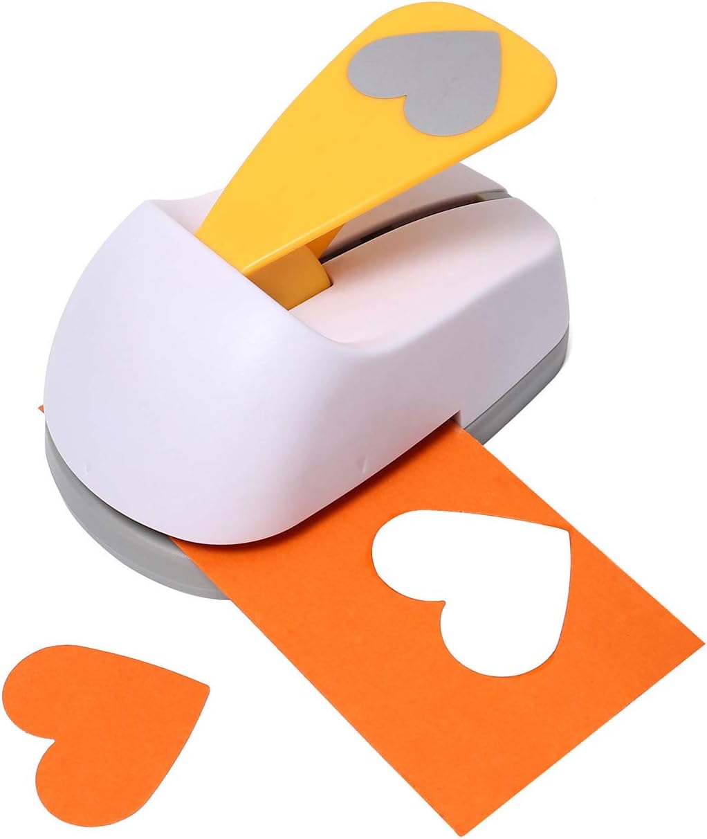 Craft Lever Punch 2 inch Heart Paper Punch Professional Tool for Valentine's Day Paper Crafting DIY Projects，Gifts，Stationery，Education，Greeting Cards Arts Fun Projects