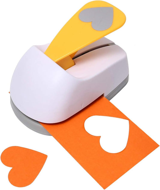 Craft Lever Punch 2 inch Heart Paper Punch Professional Tool for Valentine's Day Paper Crafting DIY Projects，Gifts，Stationery，Education，Greeting Cards Arts Fun Projects
