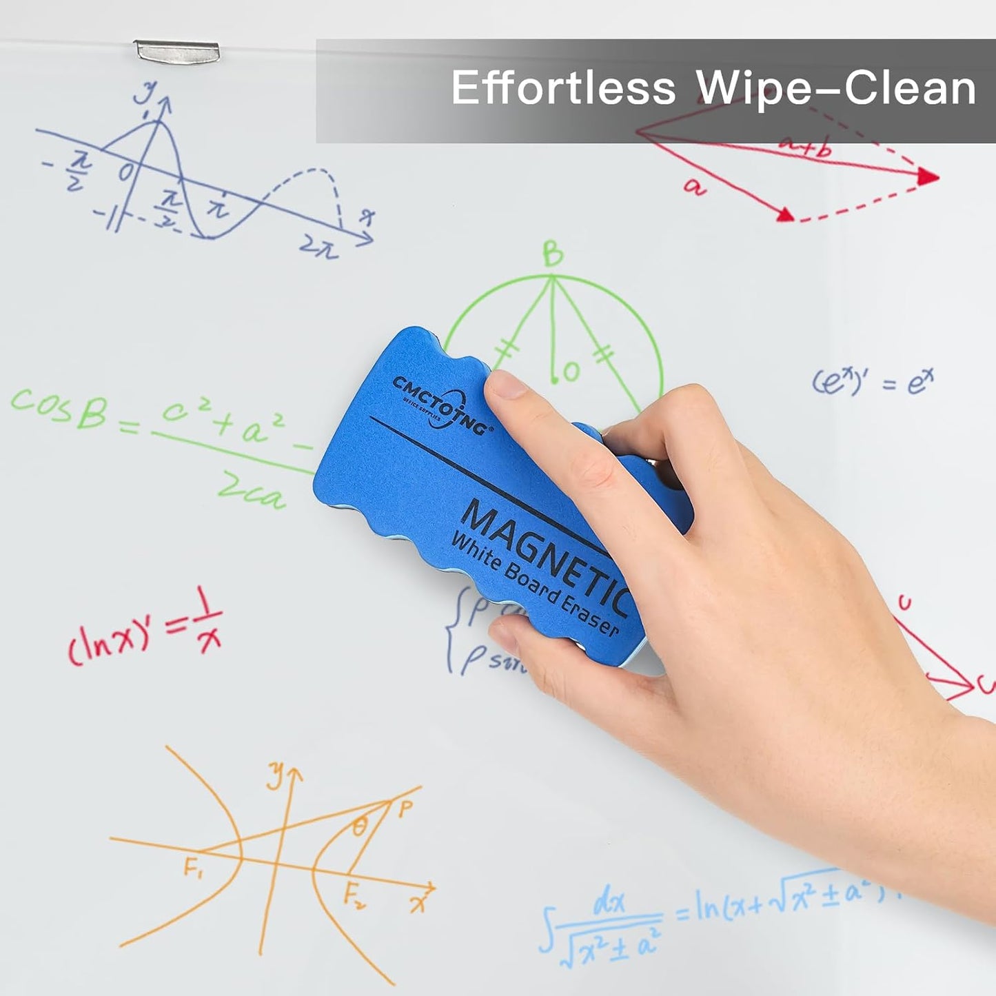 8-Pack Magnetic Dry Erase Eraser, White Board Eraser Set, Whiteboard Erasers Chalkboard Cleaner Wiper for for Classroom, Teachers, Home and Office