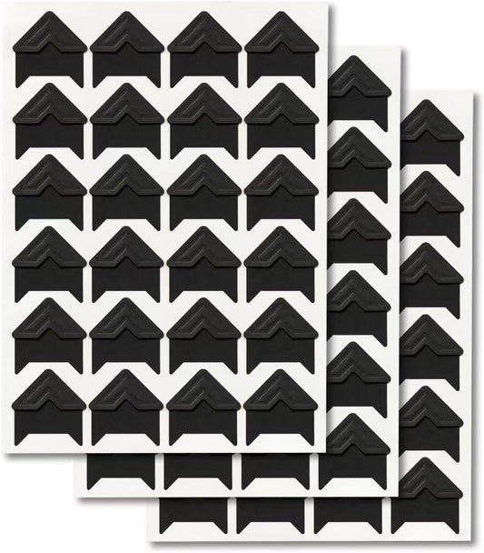 GOONAVI 15 Sheets 360 Pcs Black Acid-Free Photo Corners Mounting Self Adhesive for DIY Photo Album Journal