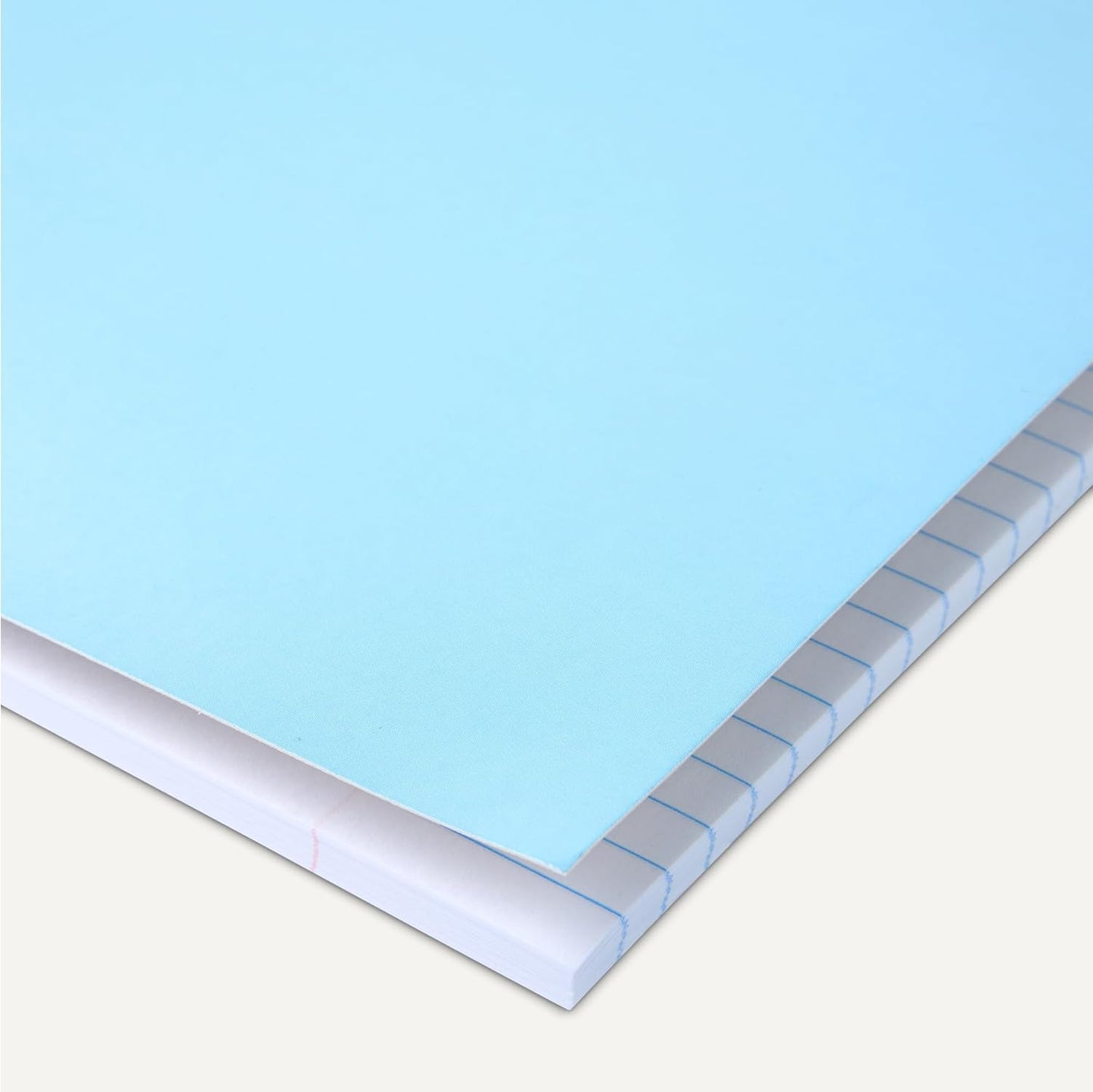 Amazon Basics Wide Ruled Spiral Notebook, 70 Sheets, 8" x 10-1/2, Light Blue, 2 pack