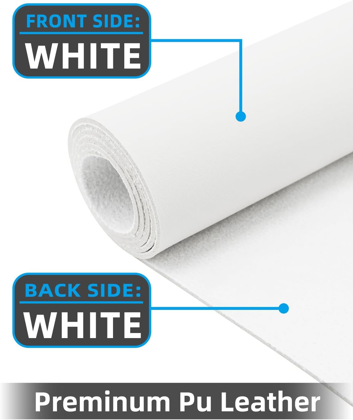 PULeather Non-Slip Desk Mat, Large Mouse Pad & Laptop Desk Pad - Waterproof Writing Pad for Office & Home (Ivory White, 35.4" x 17")