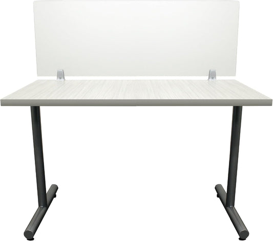 OBEX Frosted Acrylic Desk Mounted Privacy Panel, 24" x 30", Frosted