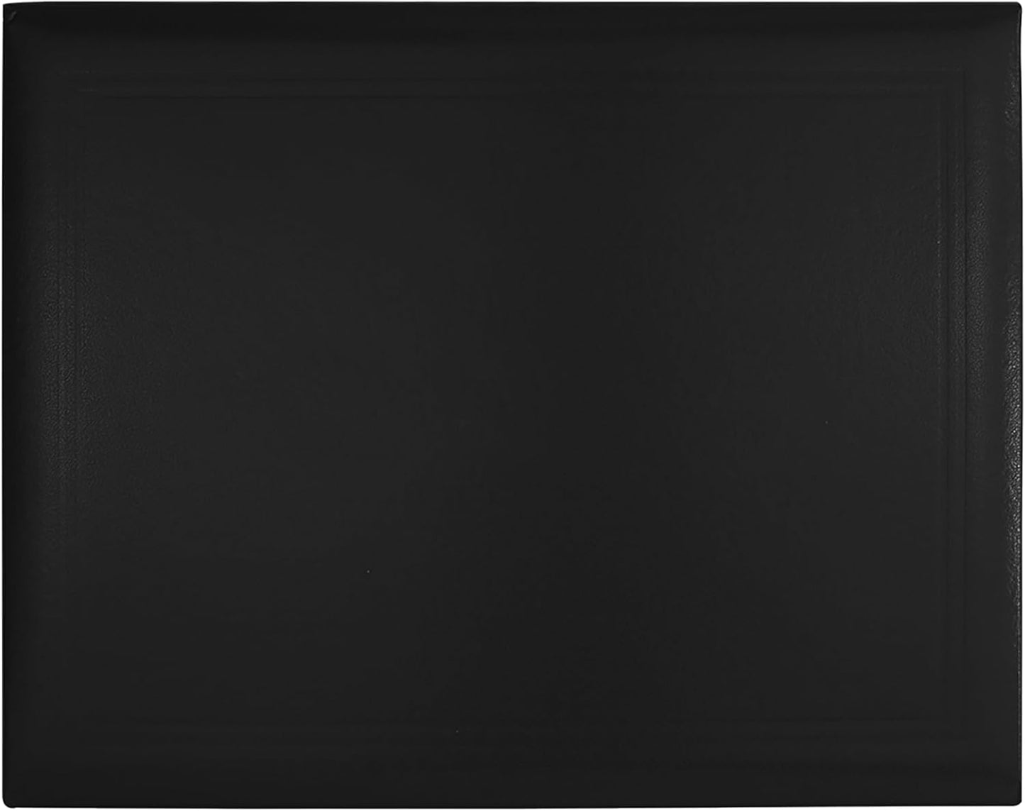 GraduationMall 8.5"x11" Smooth Padded Diploma Cover Certificate Holder Black,12-Packs