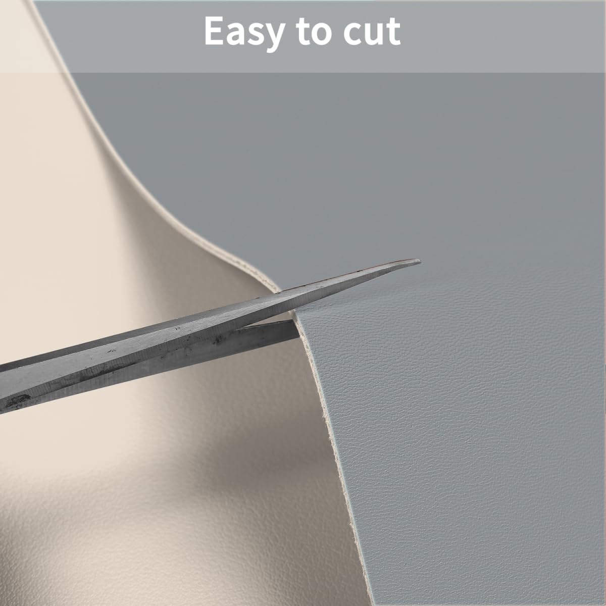 Leather Table Cover,1.8mm Thick,36x72 Inch Table Protector,Table Protector for Dining Room Table,Dining Room Table Protector Pad.(Off White+Light Gray,36x72)