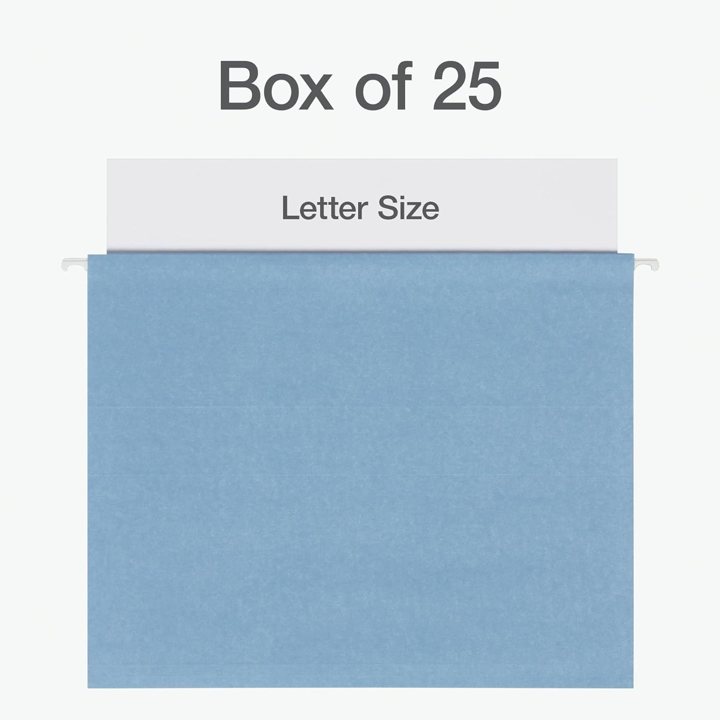 Pendaflex Hanging File Folders, Letter Size, Assorted Colors for Home, Office Filing Cabinet, 1/5-Cut Adjustable Tabs, 25 Per Box (81698)