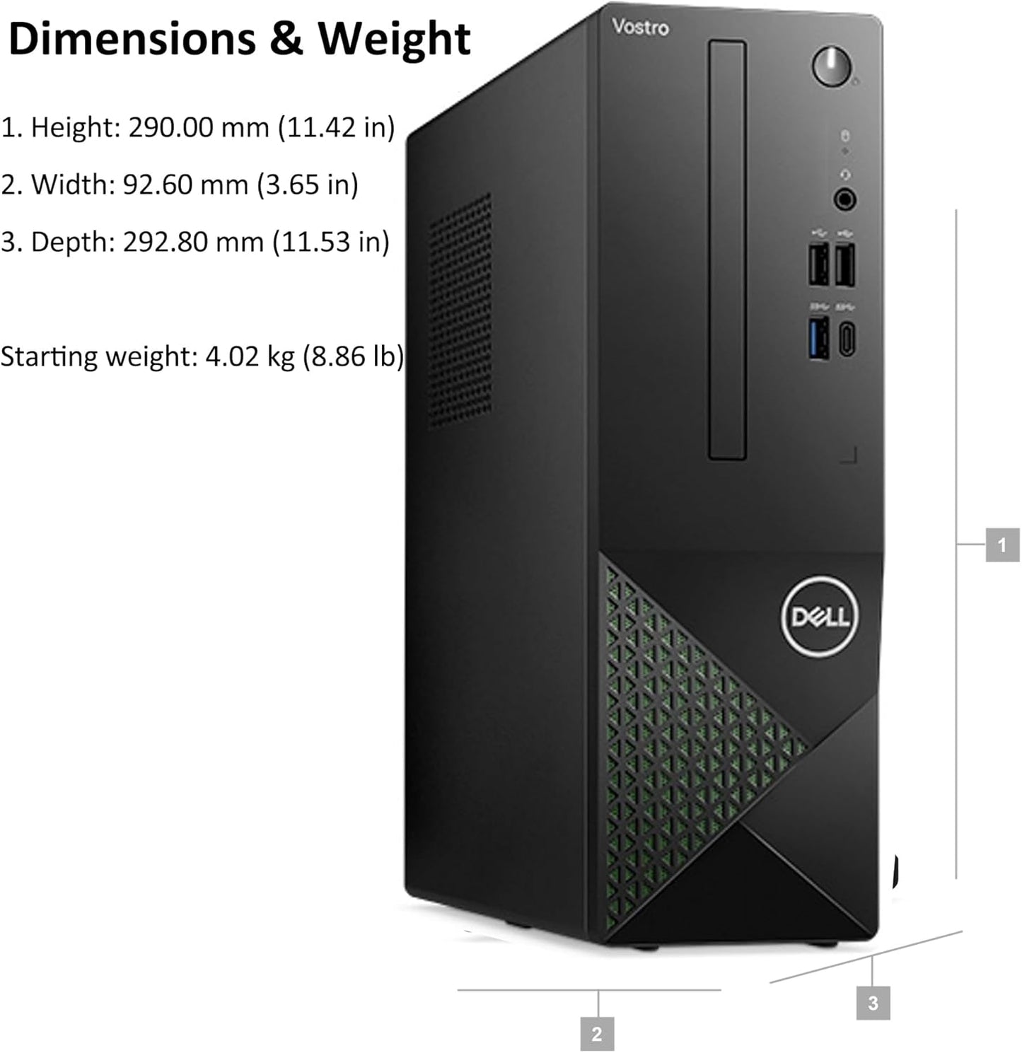 Dell Small Desktop Computer for Home & Business - 3030s SFF Desktop PC, Intel Core i5-14400 (Beat i7-13620H), 16GB DDR5 RAM, 1TB PCIe SSD, WiFi 6, Bluetooth, KB and Mouse, Windows 11 Pro