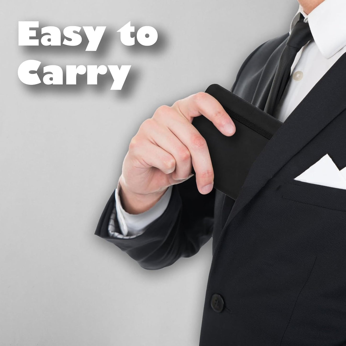 2 Pack Pocket Notebook Small Notebook, 3" x 4.4" Journal Notebook Hardcover with Thick Lined Paper, 200 Pages Leather Cover Mini Journal Notepad (Black)