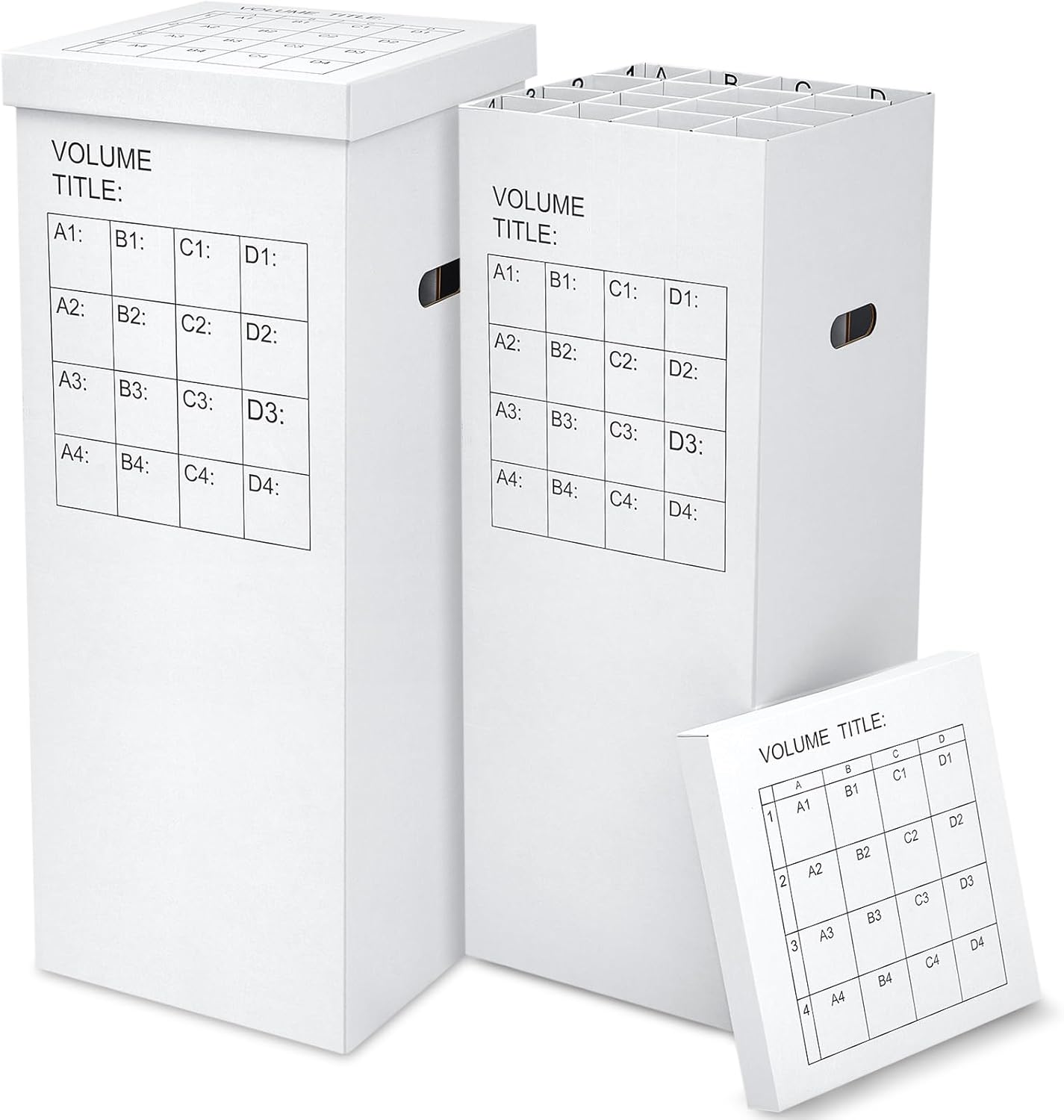 PerKoop 2 Pack Blueprint Holder Storage Organizer for Storing Poster Anchor Charts 32 Slots 31 x 14.2 x 14.2 Inch Blueprint Roll File Holder for Architectural Map School Office Home Items