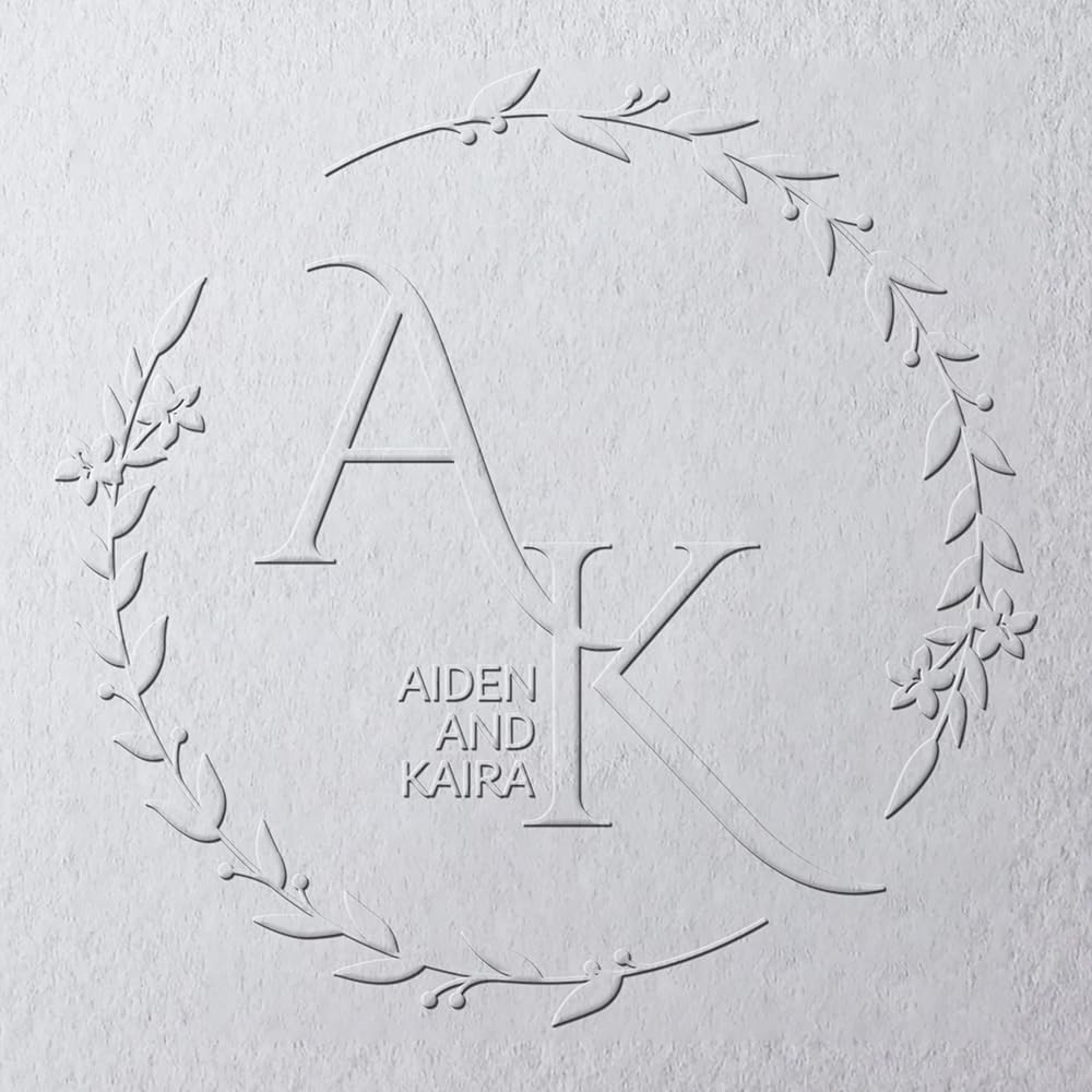 CALLIE Wedding Embosser Personalized - Stainless Steel & Brass Handheld Stamp for Couples' Names or Initials - Embosser Wedding Stamp Gifts