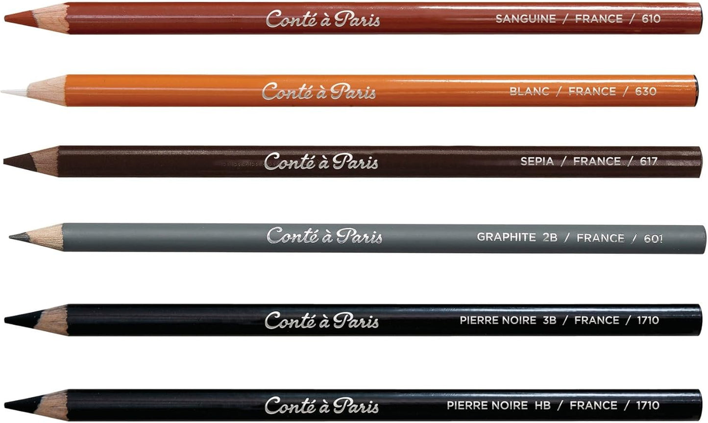 Conté à Paris 6-Count Sketching Pencils Set