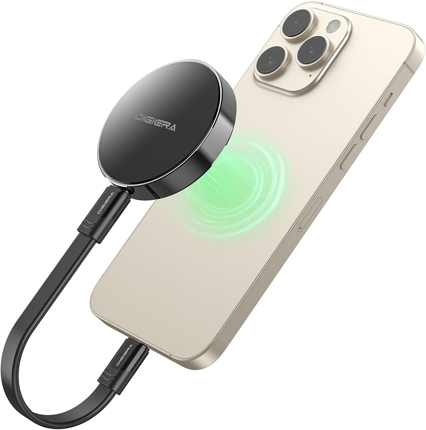 4TB Magnetic Portable SSD, External Solid State Drives with USB-C 3.2 Gen 2x2, Speed Up to 2000MB/s, Compact & Durable, Compatible with iPhone 15/16 Series and Other USB-C Devices, Black