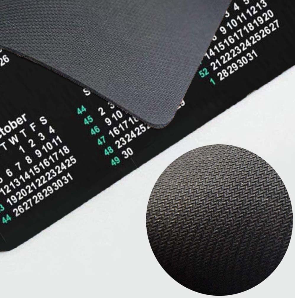 Calendar Mouse pad, 2025 Calendar Vertical Edition Natural Rubber Quality Creative Gaming Mouse Pad Rectangle Mouse Personalized Desk Mouse Pad 9.5 inch x 7.9 inch
