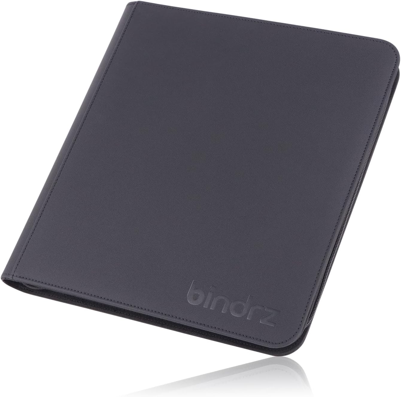 12 Pocket Zipper Binder for 480 Sleeved Trading Cards - Side Loading Pockets Album - Archival Safe Material and Compatible with TCG MTG and Sports Collectibles (Black)